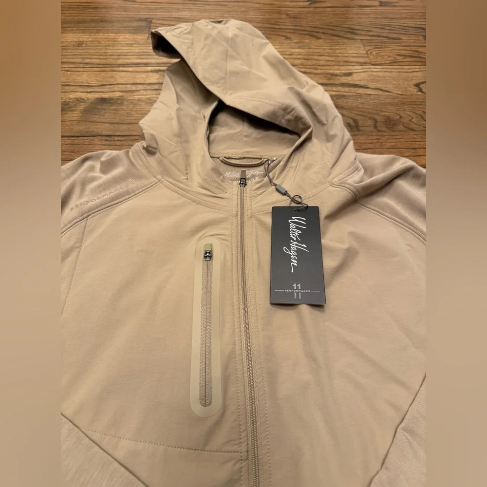 Walter Hagen Men's Performance 11 Full Zip Hooded Golf Jacket, NWT